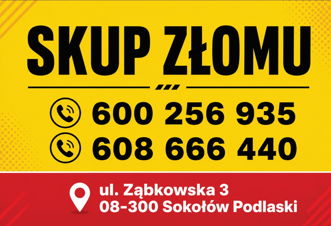skup złomu SOKOŁÓW PODLASKI